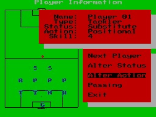 Football Manager screenshot 4 for ZX Spectrum